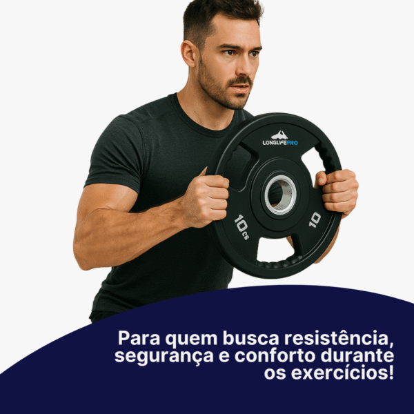 Anilha 25Kg Olímpica Emborrachada