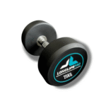Halter 25Kg Dumbbell Redondo Aço Emborrachado