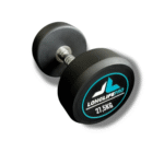 Halter 27,5Kg Dumbbell Redondo Aço Emborrachado