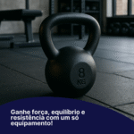 Kettlebell 16Kg Preto Texturizado