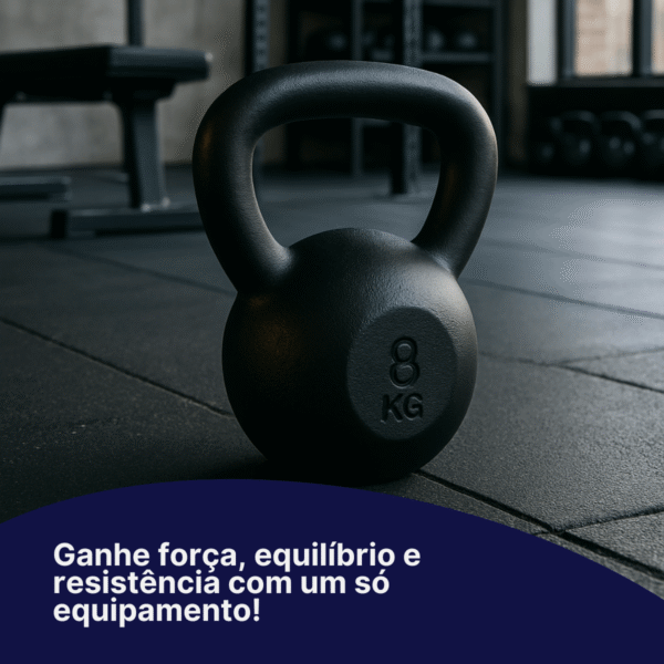 Kettlebell 16Kg Preto Texturizado