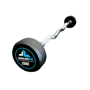 Barra W 25kg Montada Emborrachada