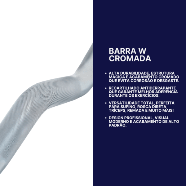 Barra W 1,20m c/ Presilhas Standard