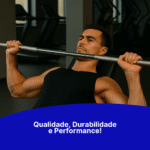 Barra Reta 2,20m Olímpica Musculação
