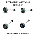Kit Barras Montadas Reta e W 10kg-30kg