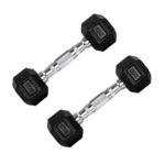 Halter 2Kg Sextavado Emborrachado Cor Preto