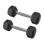 Halter 3Kg Sextavado Emborrachado Cor Preto