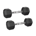 Halter 4Kg Sextavado Emborrachado Cor Preto