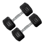 Halter 6Kg Sextavado Emborrachado Cor Preto