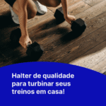 Halter Dumbbell 30Kg Sextavado Emborrachado Cor Preto