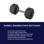 Halter Dumbbell 17,5Kg Sextavado Emborrachado Cor Preto