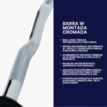 Barra W 10kg Montada Emborrachada
