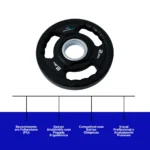 Kit Intermediário Olímpico 2,5 kg - 15 kg + Barra Reta Olímpica 2,20m