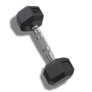 Halter 3Kg Sextavado Emborrachado Cor Preto
