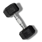 Halter 5Kg Sextavado Emborrachado Cor Preto
