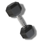 Halter 9Kg Sextavado Emborrachado Cor Preto